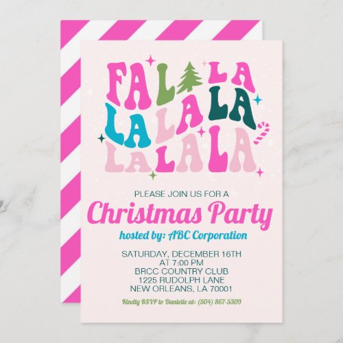 Falala Christmas Party Invitation