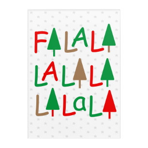 FaLaLa... Christmas Trees Joyful Acrylic Print