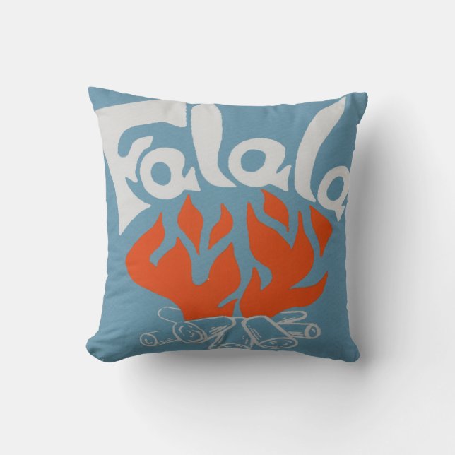 FaLaLa Throw Pillow (Front)