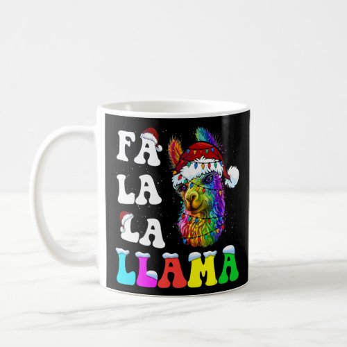 Falalala Funny Llama Christmas Alpaca Llama lovers Coffee Mug