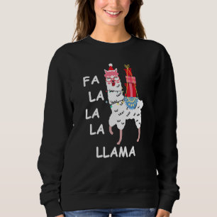 Falalala Llama Llama Christmas Family Matching Sweatshirt