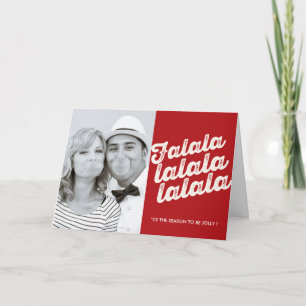 Falalalala Christmas Photo Holiday Greeting Card
