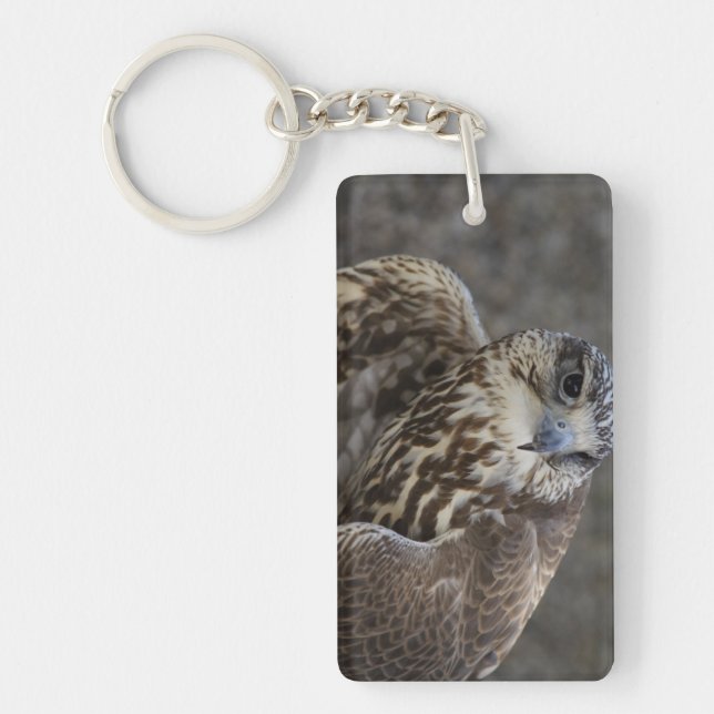Falco cherrug keychain (Front)