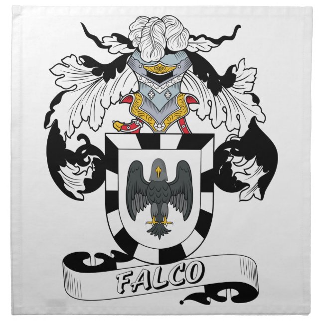 Falco Family Crest Napkin (Front)