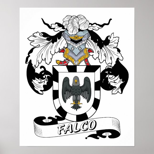 Falco Family Crest Poster (Front)
