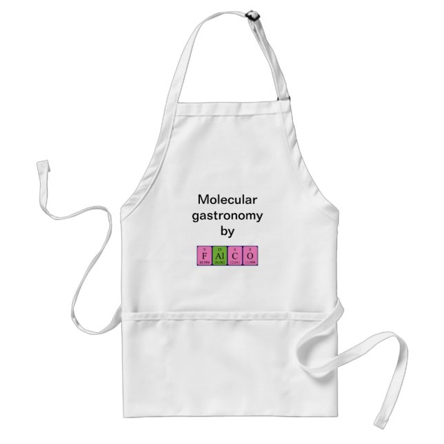 Falco periodic table name apron (Front)