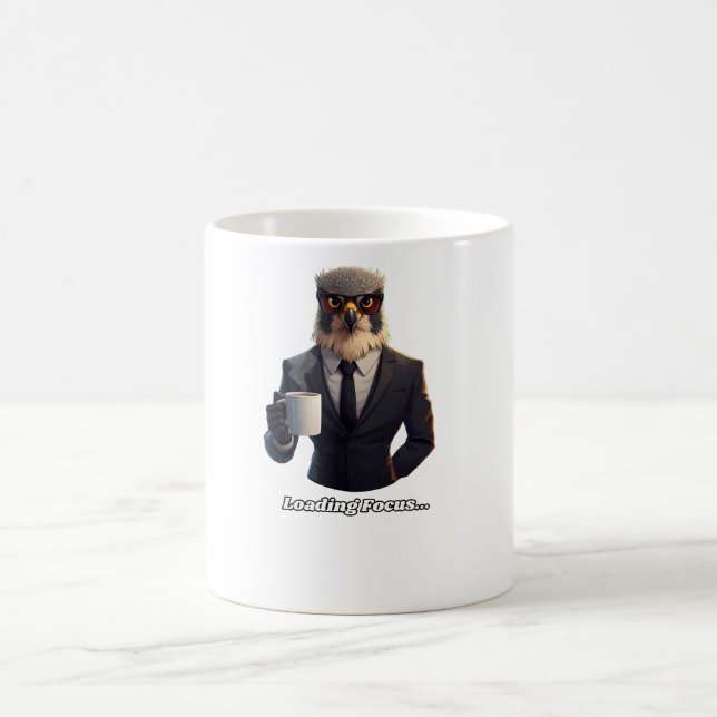 Falcon Businessman Loading Focus Coffee Color Morph Mug (Center)