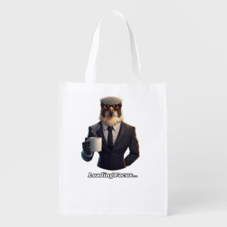 Falcon Businessman Loading Focus Coffee Grocery Bag
