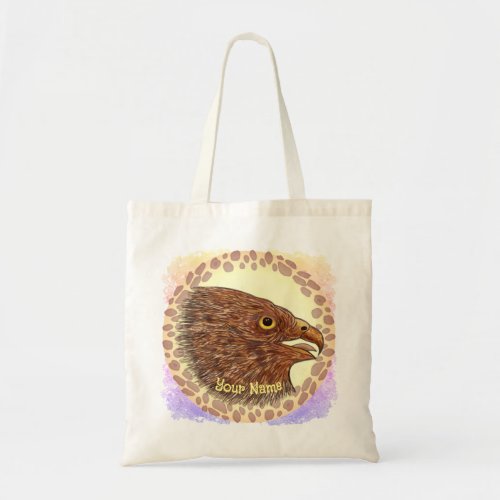 Falcon custom name tote bag