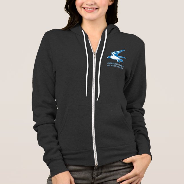 Falcon Fleece Zip Front Hoodie (Front)