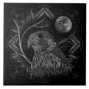 Falcon Full Moon Ceramic Tile
