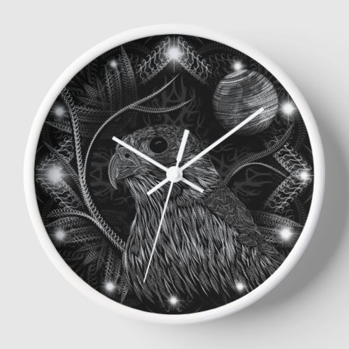Falcon Full Moon Clock