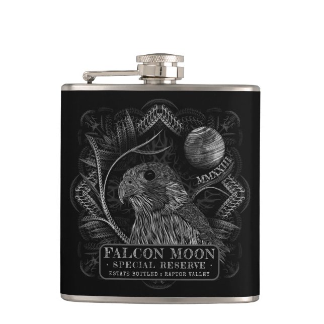 Falcon Full Moon Flask (Front)