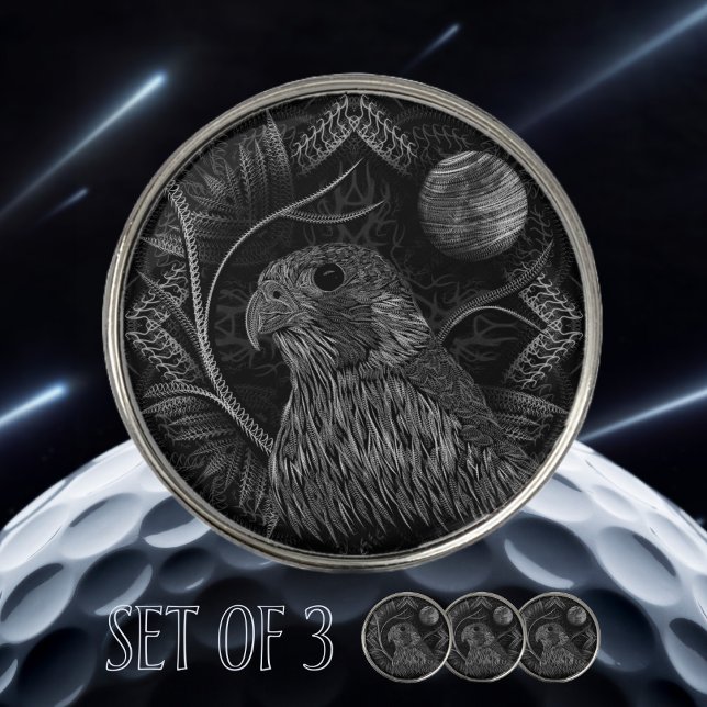 Falcon Full Moon Golf Ball Marker (Creator Uploaded)
