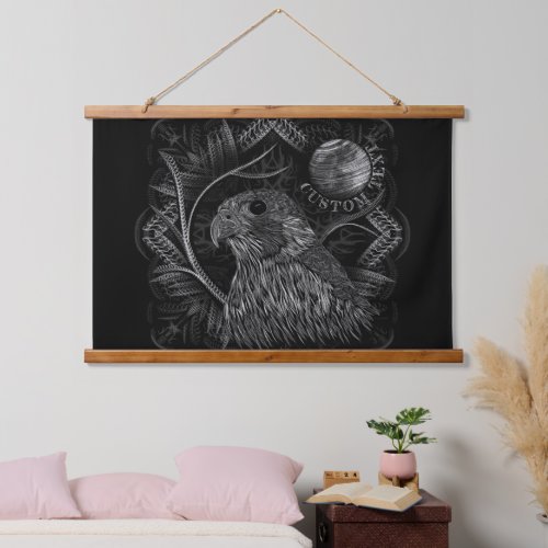 Falcon Full Moon Hanging Tapestry