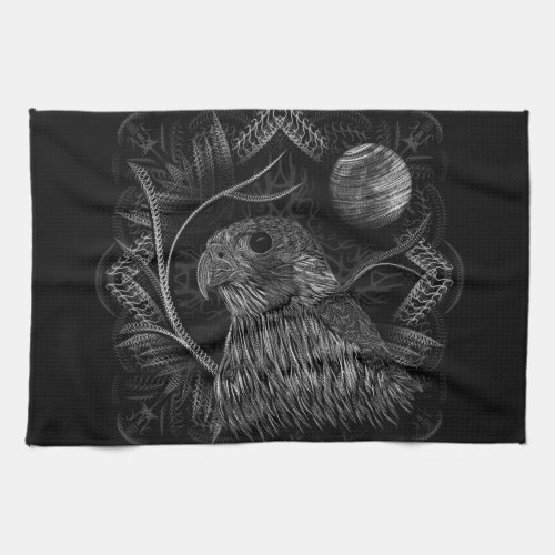 Falcon Full Moon Kitchen Towel