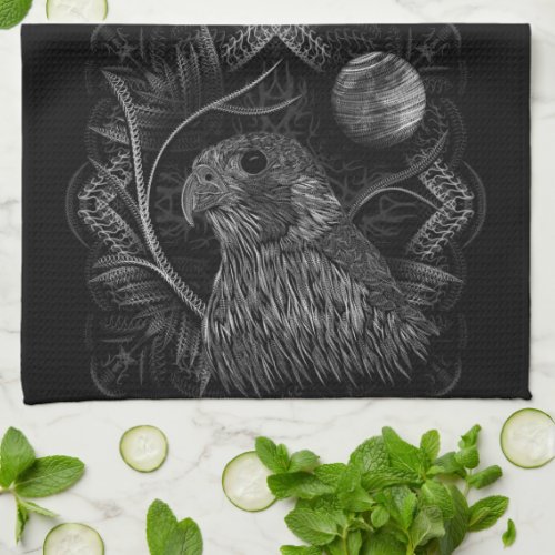 Falcon Full Moon Kitchen Towel