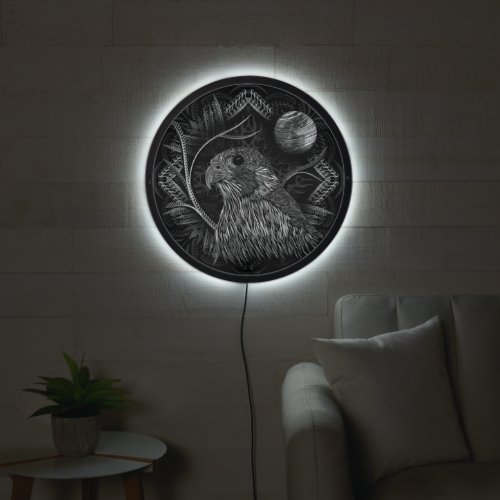 Falcon Full Moon LED Sign
