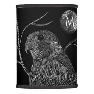 Falcon Full Moon Monogram Black Lamp Shade