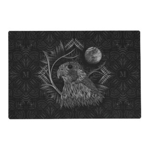 Falcon Full Moon Monogram Placemat