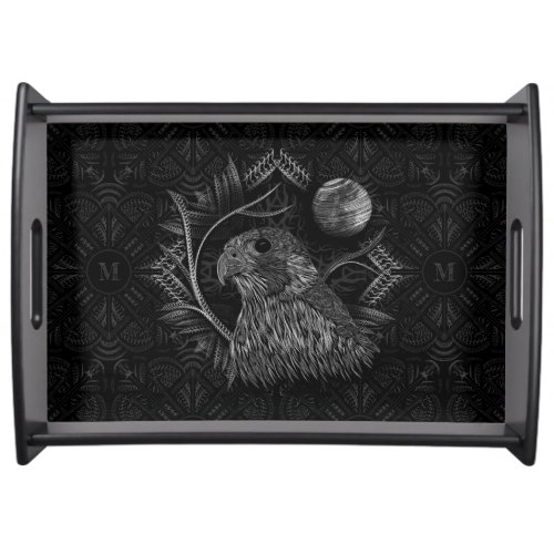 Falcon Full Moon Monogram Serving Tray