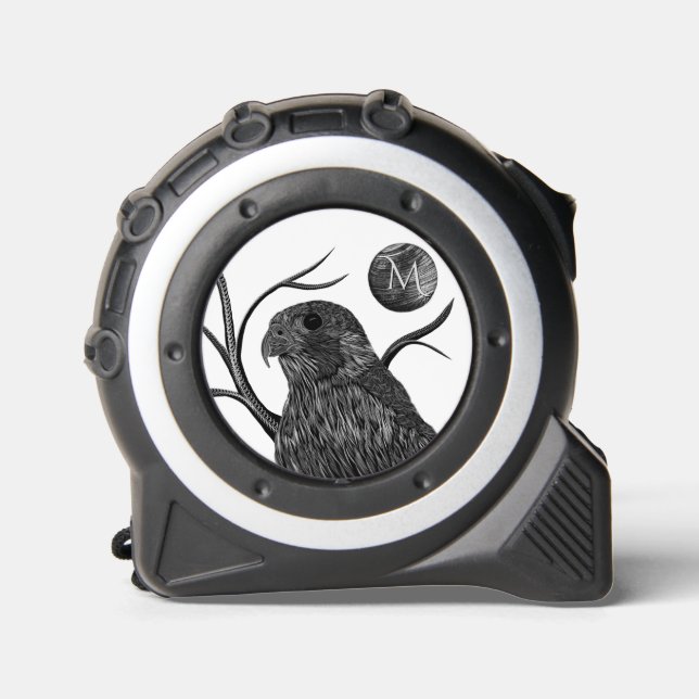 Falcon Full Moon Monogram Tape Measure (Front)