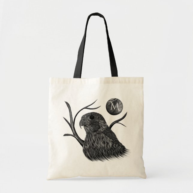 Falcon Full Moon Monogram Tote Bag (Front)