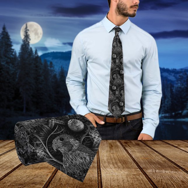 Falcon Full Moon Neck Tie (Creator Uploaded)