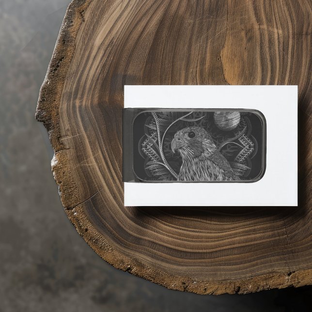 Falcon Full Moon Silver Finish Money Clip (Creator Uploaded)