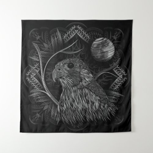 Falcon Full Moon Tapestry
