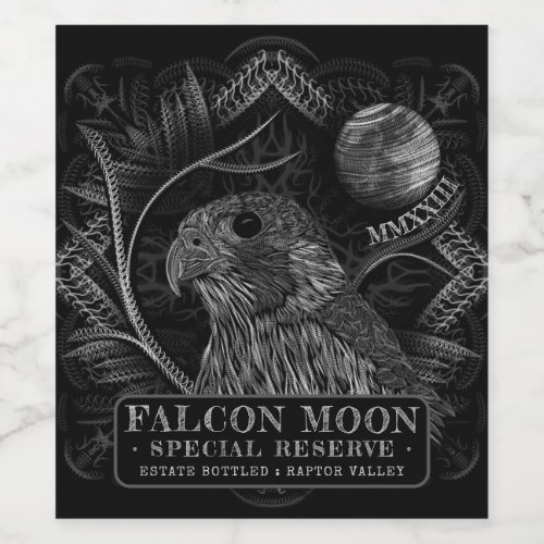 Falcon Full Moon Wine Label