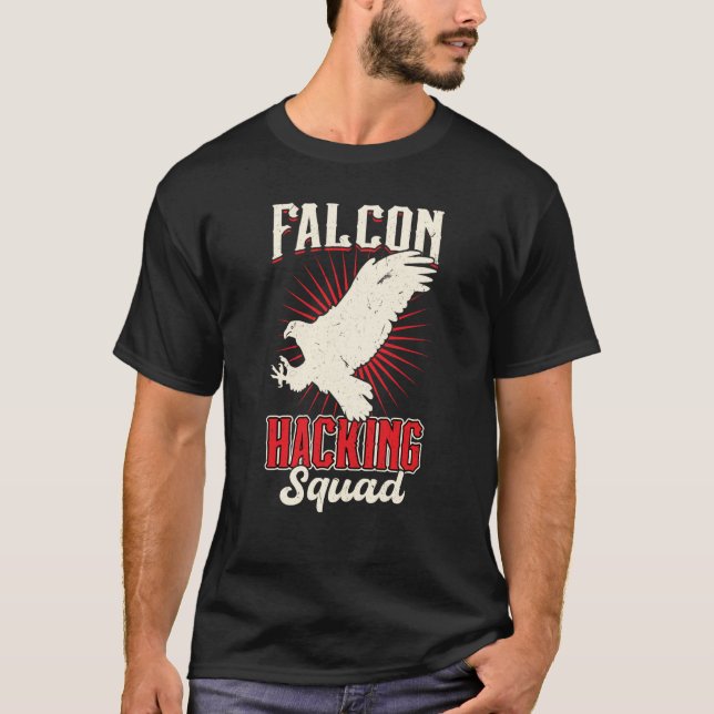 Falcon Hacking Squad Falconry T-Shirt (Front)