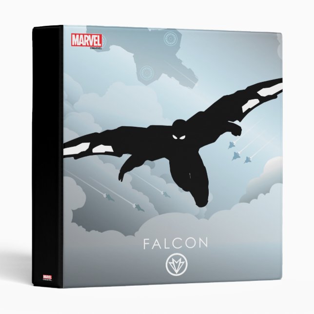Falcon Heroic Silhouette 3 Ring Binder (Front/Spine)