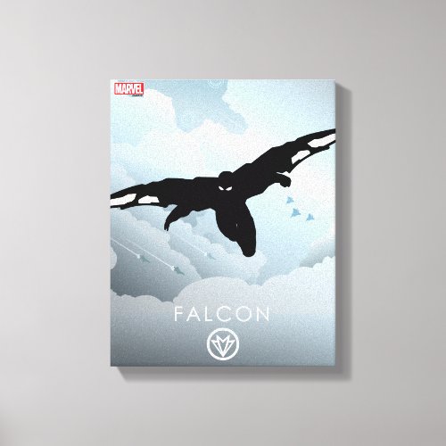 Falcon Heroic Silhouette Canvas Print
