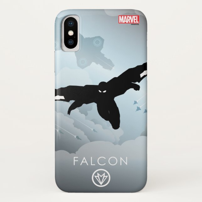 Falcon Heroic Silhouette Case-Mate iPhone Case (Back)