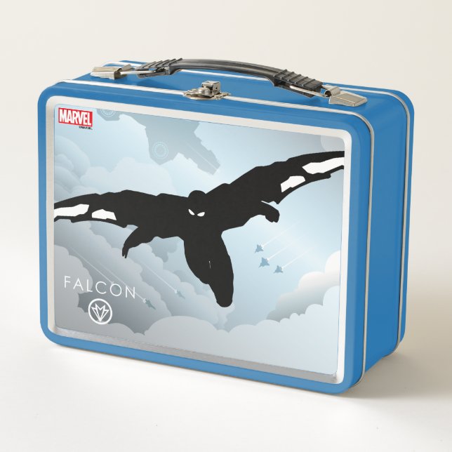 Falcon Heroic Silhouette Metal Lunch Box (Front)