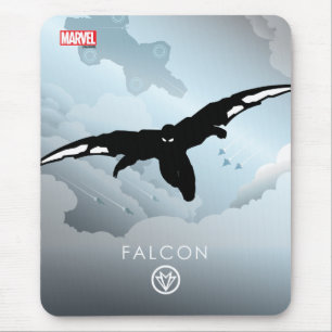 Falcon Heroic Silhouette Mouse Pad