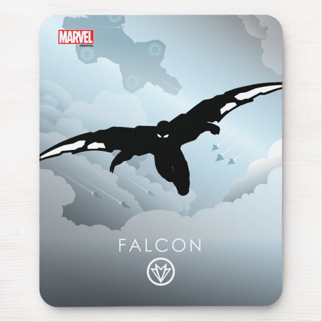 Falcon Heroic Silhouette Mouse Pad (Front)