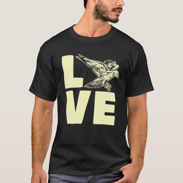 Falcon Lover Falconry T-Shirt (Front)