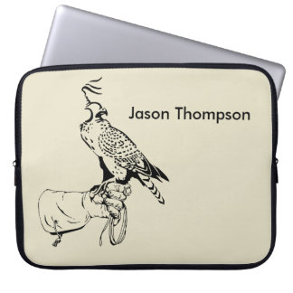 Falcon on Glove Laptop Sleeve