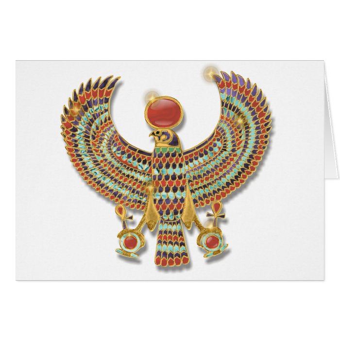 Falcon pectoral greeting cards