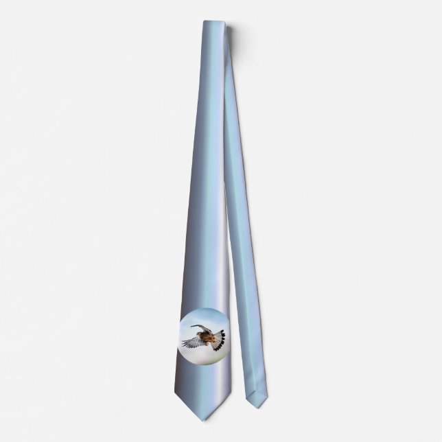 Falcon Soaring in the Sky Neck Tie (Front)