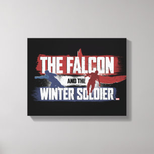 Falcon & Winter Soldier Red and Blue Graphic Canvas Print
