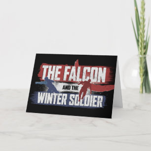 Falcon & Winter Soldier Red and Blue Graphic Card