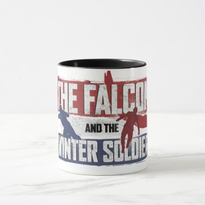 Falcon &amp; Winter Soldier Red and Blue Graphic Mug