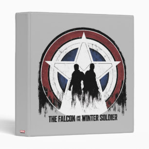 Falcon & Winter Soldier Shield Silhouettes 3 Ring Binder