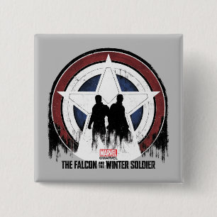 Falcon & Winter Soldier Shield Silhouettes Button