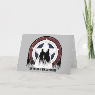 Falcon & Winter Soldier Shield Silhouettes Card