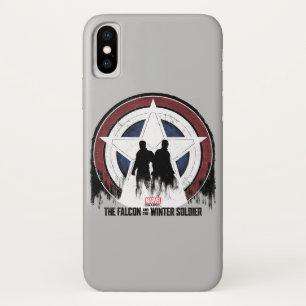 Falcon & Winter Soldier Shield Silhouettes iPhone X Case