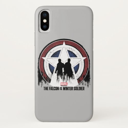 Falcon  Winter Soldier Shield Silhouettes iPhone X Case
